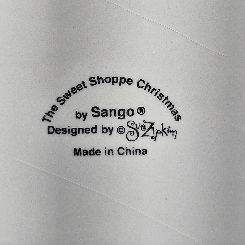 Sango Sweet Shoppe‎ Christmas Large Square Candy Serving Dish Bowl Sue Zipkin - Picture 3 of 6